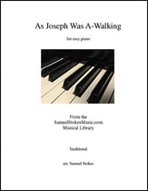 As Joseph Was A-Walking (Cherry Tree Carol) - for easy piano piano sheet music cover